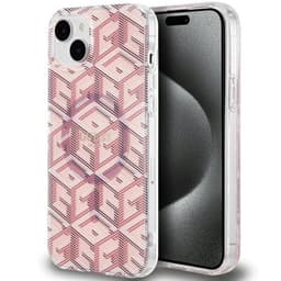 Guess Mobilskal till iPhone 15/14/13 Magsafe IML GCube - Rosa