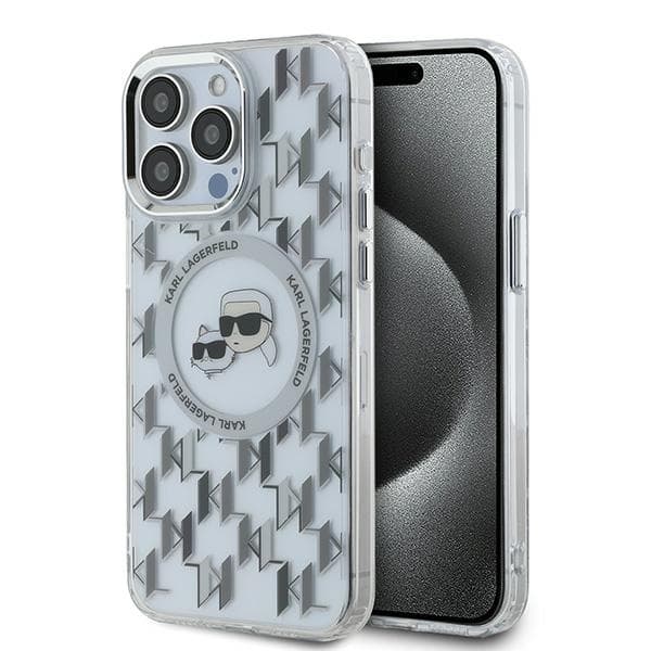 Karl Lagerfeld iPhone 15 MagSafe IML Monogram