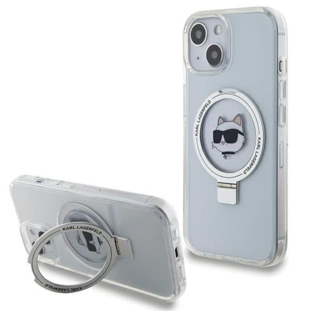 KARL LAGERFELD Mobilskal till iPhone 15 MagSafe Ringställ
