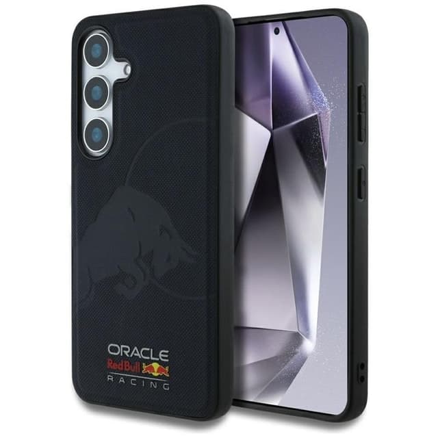 Red Bull Telefontaske til Galaxy S25 MagSafe Læder Meshed Præget Bull - Navy