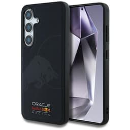 Red Bull Telefontaske til Galaxy S25 MagSafe Læder Meshed Præget Bull - Navy