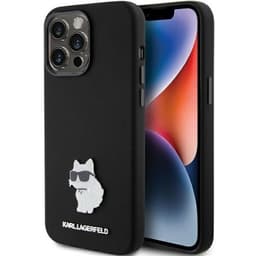 KARL LAGERFELD Mobilskal till iPhone 15 Pro Silikon Metal Pin