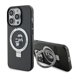 KARL LAGERFELD Mobilskal till iPhone 11/XR MagSafe Ringställ - Svart