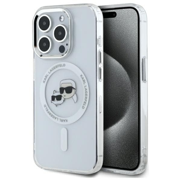 Karl Lagerfeld Mobilskal till iPhone 15 Pro Max MagSafe IML Karl&Choupette