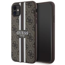 Guess Mobilskal till iPhone 11/XR MagSafe Printed Stripes - Brun