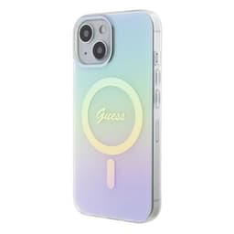 Guess Mobilskal till iPhone 15 Plus Magsafe IML Iridescent - Turquoise