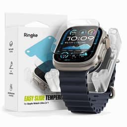 [2-Pack] Ringke Apple Watch Ultra 1/2 (49mm) Härdat glas Skärmskydd