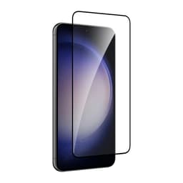 Puro Galaxy S25/S24 Härdat glas Skärmskydd Frame - Svart