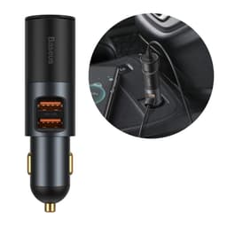 Baseus 2x USB-C Quick Charge Billaddare 120W - Grå