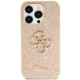 Guess Mobilskal till iPhone 13 Pro/13 Glitter Script Big - Guld