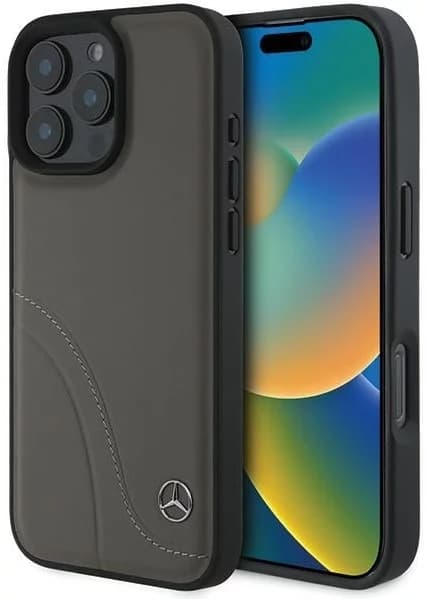 Mercedes Mobilskal till iPhone 16 Pro Max MB Curved Stitches