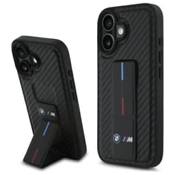 BMW Mobilskal till iPhone 16 M Grip Stand Smooth - Svart