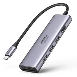 Ugreen 6in1 Multifunktionell USB-C HUB Till HDMI - Grå