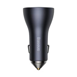 Baseus Golden Contactor Pro USB-A Billaddare + 2x USB-C 65W - Svart