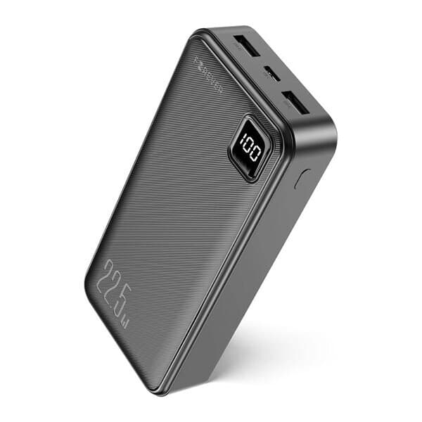 Forever Powerbank 20000mAh 22,5W med USB-C PD och USB QC - Svart