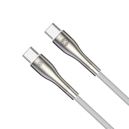 Forever USB-C Till USB-C Kabel 100W 1m Sleek - Vit