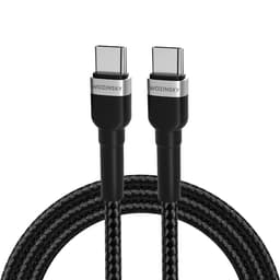 Wozinsky USB-C till USB-C kabel PD 65W 1m - Svart