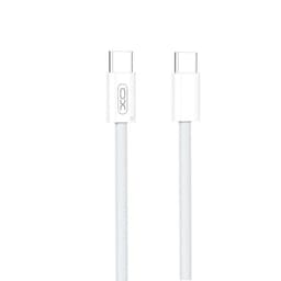 XO USB-C Till USB-C 60W Kabel 1.5m PD NB-Q260B - Vit