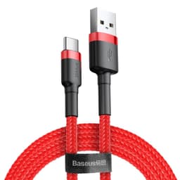 Baseus Cafule USB-C till USB-A kabel QC 3.0 2A 2m Röd