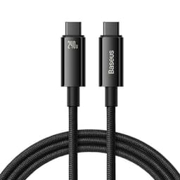 Baseus USB-C till USB-C kabel 480Mb/s 240W 3m Tungsten Guld
