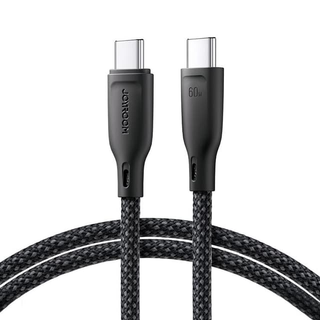 Joyroom USB-C till USB-C kabel 60W 1m Multi-Color - Svart