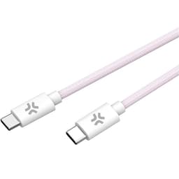 CELLY USB-C till USB-C kabel 60W 1.5m - Rosa