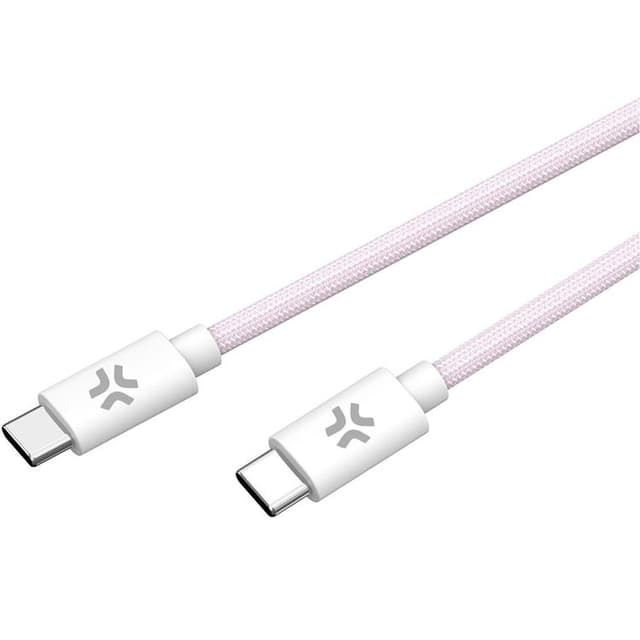 CELLY USB-C till USB-C kabel 60W 1.5m - Rosa