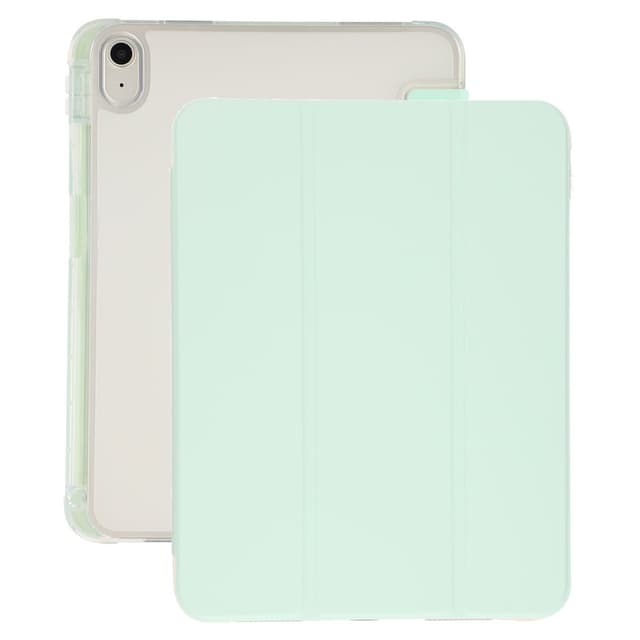 SKALO iPad 10.9 (2022) Trifold Fodral Transparent Baksida - Grön