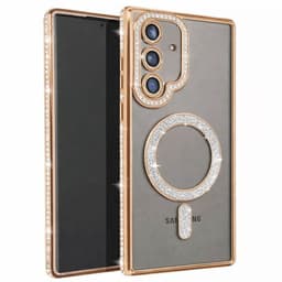 Diamond bling MagSafe deksel til Samsung Galaxy S26 - Gold