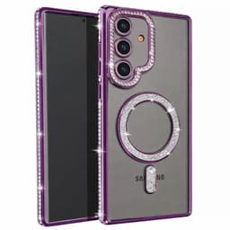 Diamond bling MagSafe skal till Samsung Galaxy S26 - Purple
