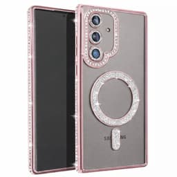 Diamond bling MagSafe deksel til Samsung Galaxy S26 - Pink