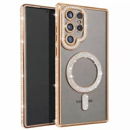 Diamond bling MagSafe deksel til Samsung Galaxy S26 Ultra - Gold
