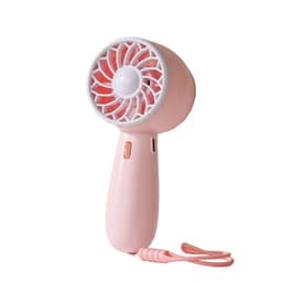 Mini Handhållen Fläkt USB-Uppladdningsbar 3-läges Tyst För Resa Rosa