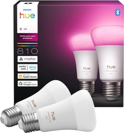 Philips Hue WCA A60 LED pære 6W E27 (2 stk)
