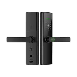 TUYA WIFI Smart Fingeravtrykksdørlås for Innendørs Tredører - Tastatur og Nøkkel