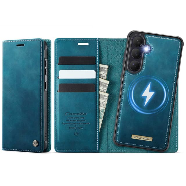 CaseMe C49 Aftagelig Magnetisk Flip Cover til Samsung Galaxy S26 - Blå
