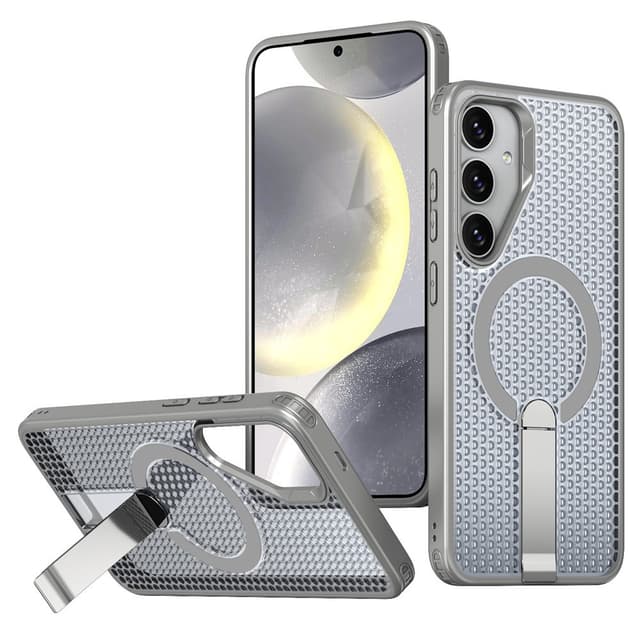 SKALO Hybrid Magnetring Stativ Cover til Samsung Galaxy S26+ - Grå