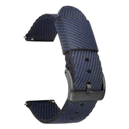 Nylon Klockarmband med Svart Spänne - 24/22/20/18mm Svart 24 mm