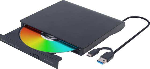 Gembird USB-C eksternt DVD-drev (sort)