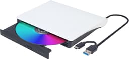 Gembird USB 031 eksternt DVD-drev (hvid)