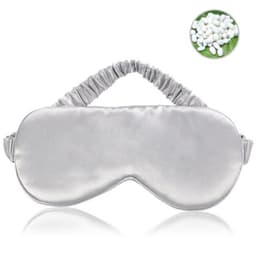 Sovemaske av silke Silver