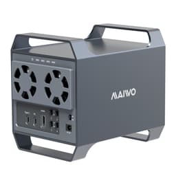 MAIWO 4‑plats DAS-design för 3,5" SATA‑HDD med 2 kylfläktar, USB‑C & 10 Gbps hastighet, ingen RAID