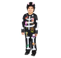 Børnekostume 'Peppa Skeleton' 3-4 år (104 cm)