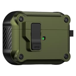 Til AirPods Pro 3 beskyttelsesdeksel i TPU + PC-skall med krok / karabinkrok - Gul