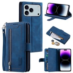 iPhone 17 Pro Max Kuori Vetoketjutaskulla ja 9 Korttipaikalla