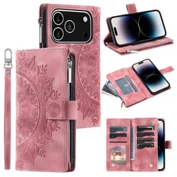 Lompakkokotelo yhteensopiva iPhone 17 Pro kotelo suojakuori mandala kukkakuvio