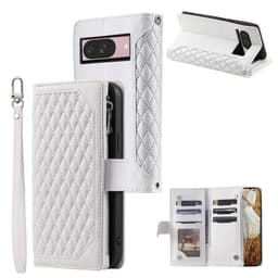 Google Pixel 10 Pro / 10 / 9 Pro / 9 Zipper Wallet Case Rhombus Stitching Line Puhelinsuojus
