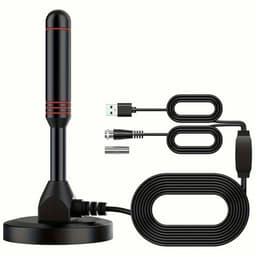 TV-antenne VHF UHF 4K forstærket signalmodtagerforstærker ATSC DVB-T-kompatibel