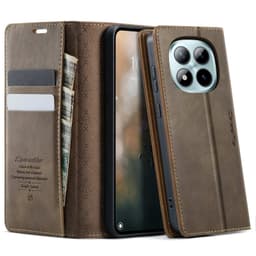 CASEME Plånboksfodral Xiaomi Poco M8 Pro 5G / Xiaomi Redmi Note 15 Pro+ 5G - Coffee