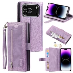 iPhone 17 Pro Kuori Vetoketjutaskulla ja 9 Korttipaikalla